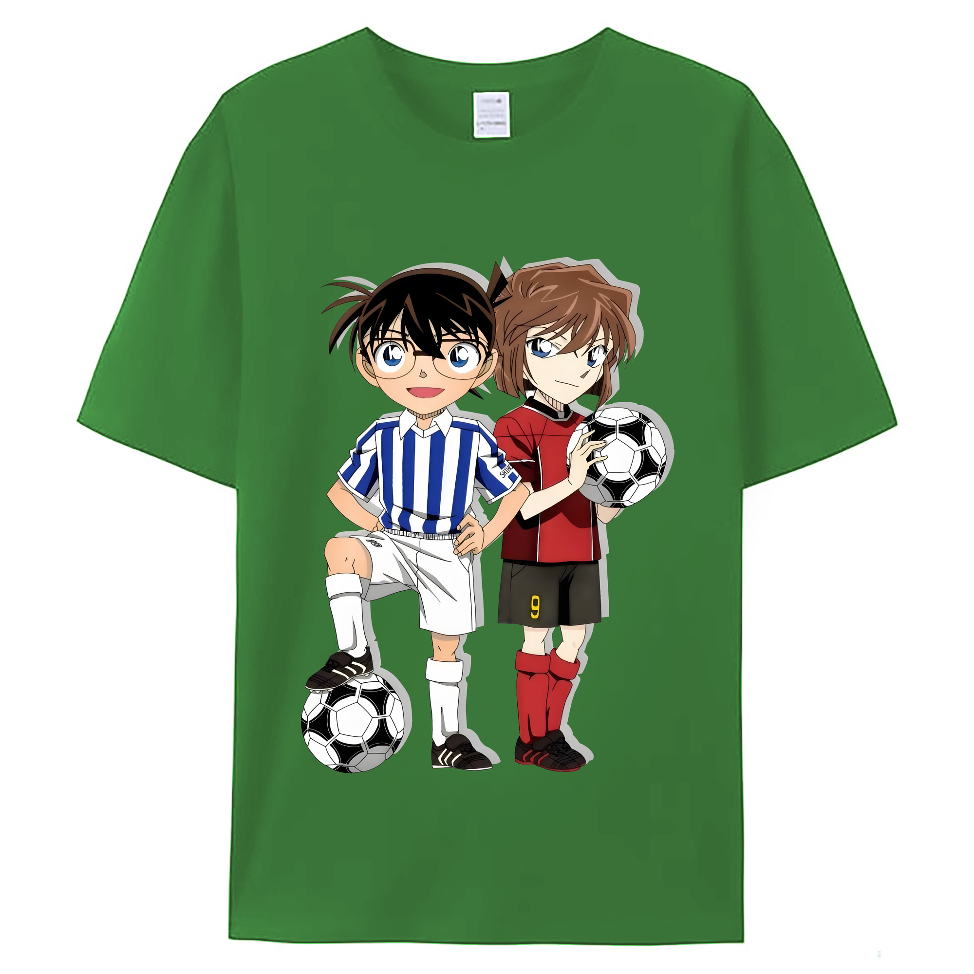 （画像用） 名探偵コナン 灰原 哀 はいばら あい Detective Conan Anita Hailey、Vi Graythorn Haibara Ai レディースカジュアルプリントTシャツ（綿100％）